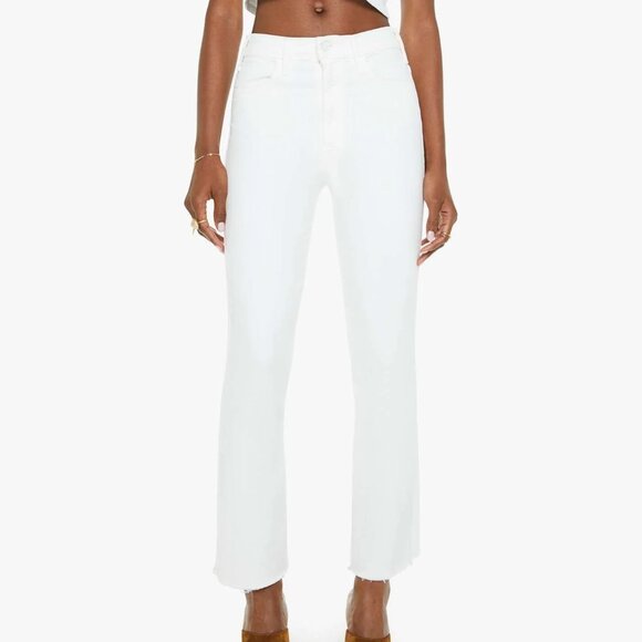 MOTHER Denim - MOTHER Women's Crisp White Wide Leg Jeans